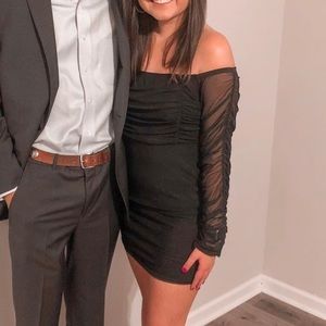 Black cocktail dress